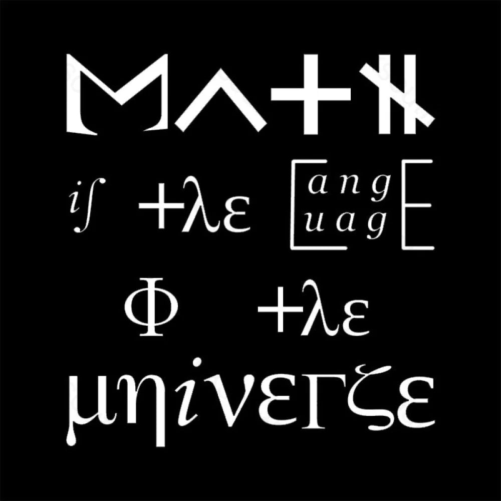 Math Is The Language Of Universe Nerd T-Shirt