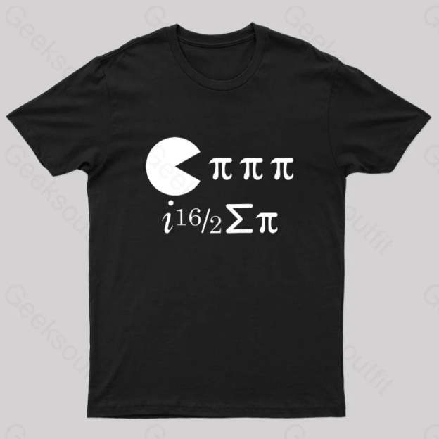 Math Pi Day Science Ate Some Nerd T-Shirt Black / S