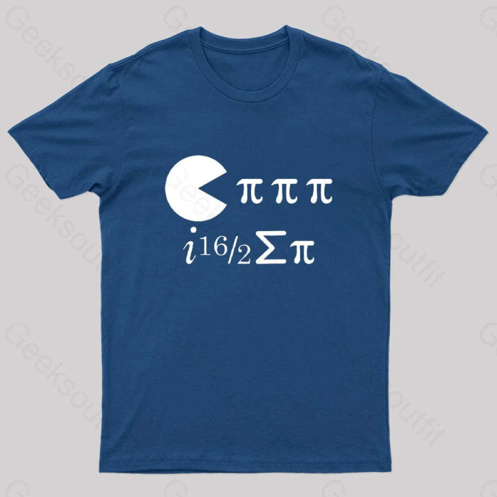 Math Pi Day Science Ate Some Nerd T-Shirt Navy / S