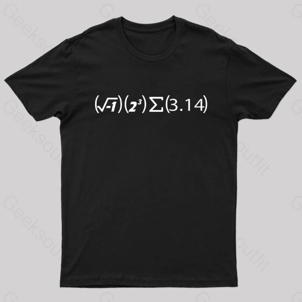 Math Pi Formula Nerd T-Shirt Black / S