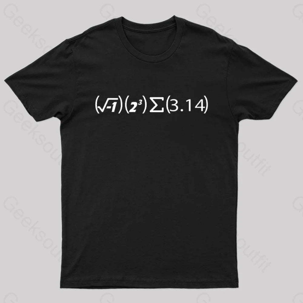Math Pi Formula Nerd T-Shirt Black / S