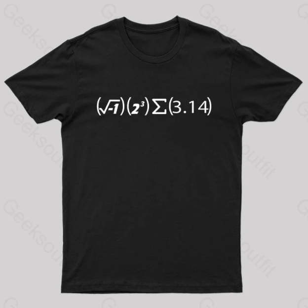 Math Pi Formula Nerd T-Shirt Black / S