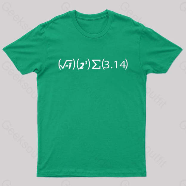 Math Pi Formula Nerd T-Shirt Green / S