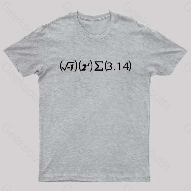 Math Pi Formula Nerd T-Shirt Grey / S