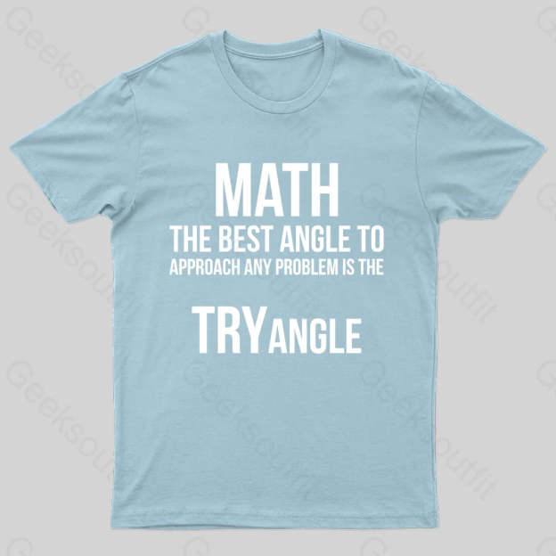Math Tryangle Nerd T-Shirt Light Blue / S
