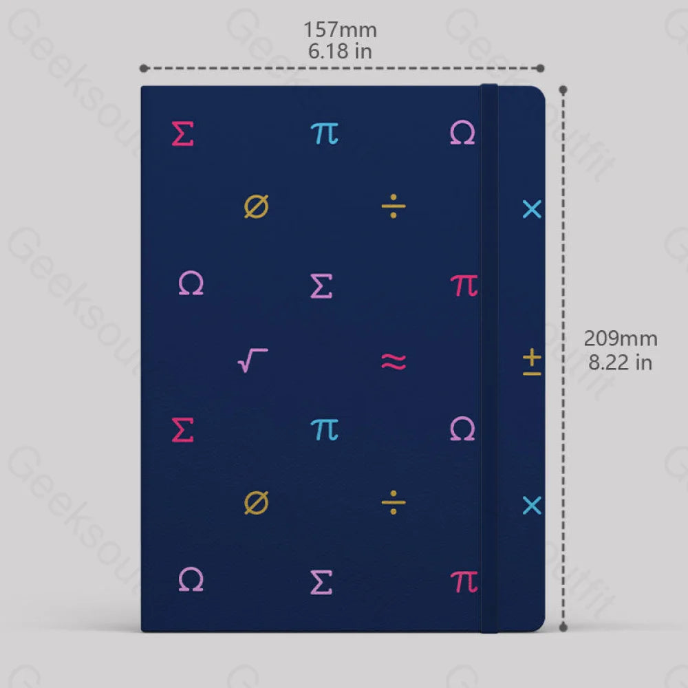 Mathematics Symbol Notebook Lined