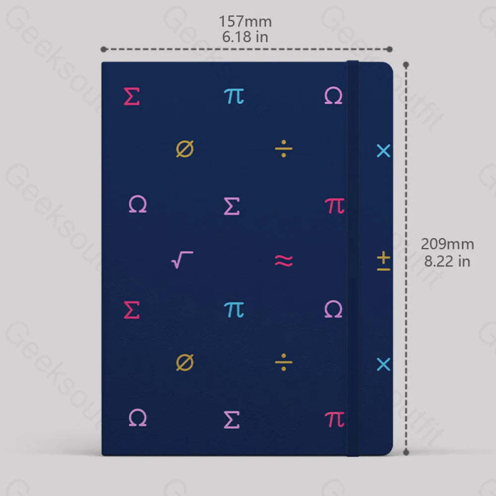 Mathematics Symbol Notebook Lined
