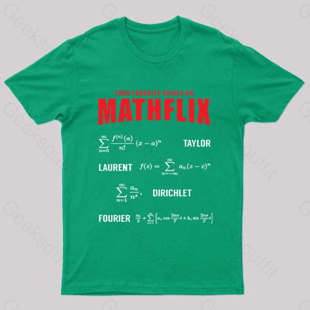 Mathflix Nerd T-Shirt Green / S