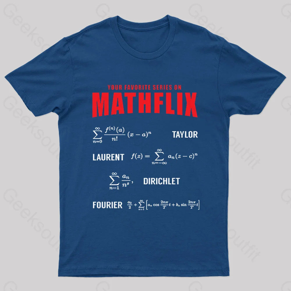 Mathflix Nerd T-Shirt Navy / S