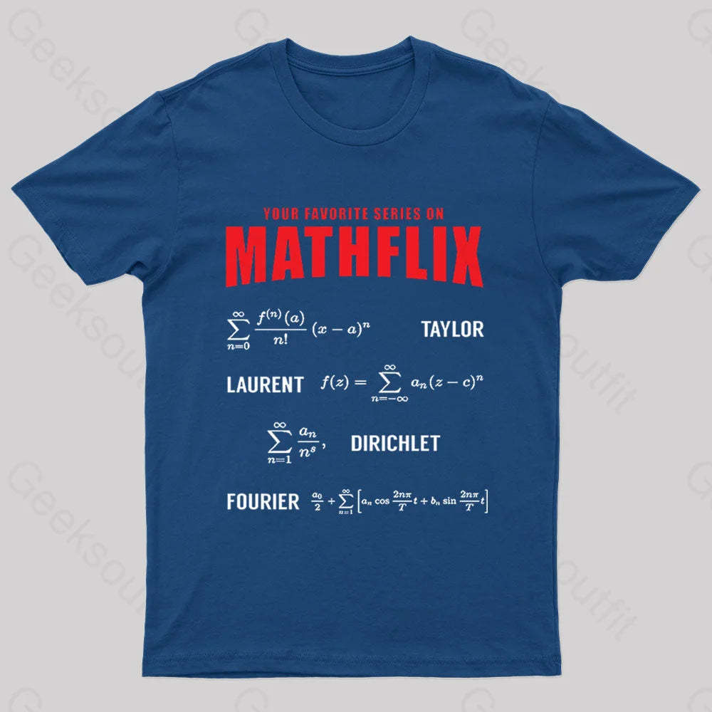 Mathflix Nerd T-Shirt Navy / S