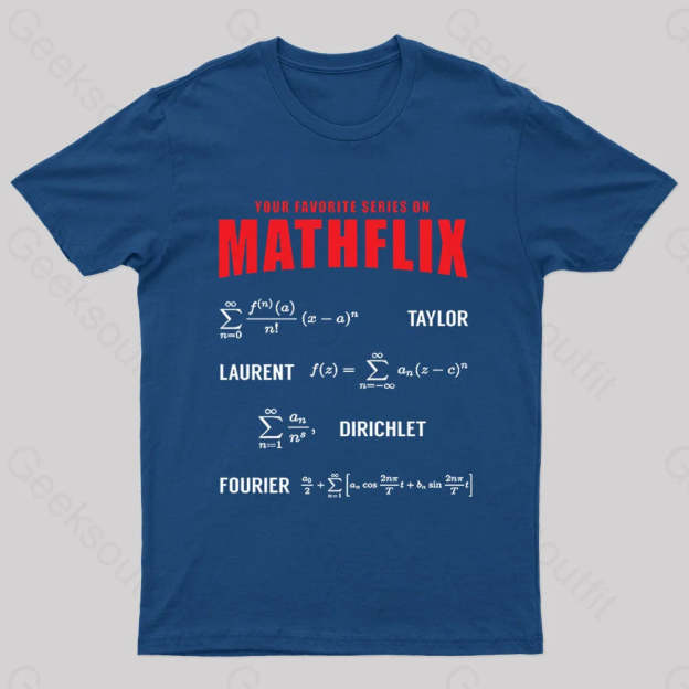 Mathflix Nerd T-Shirt Navy / S