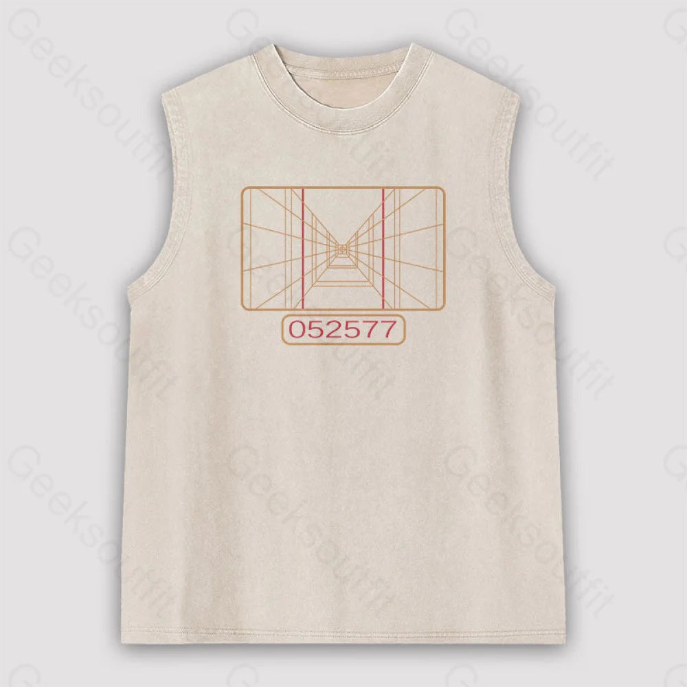 May 25 1977 Unisex Washed Tank Apricot / S