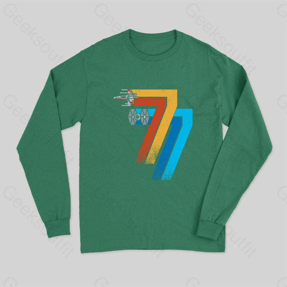 May 25Th 1977 Long Sleeve T-Shirt Green / S