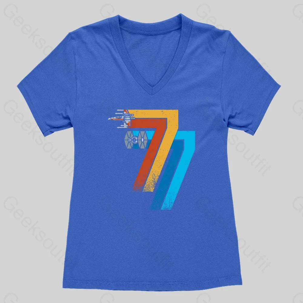May 25th 1977 Women's V-Neck T-shirt - Geeksoutfit