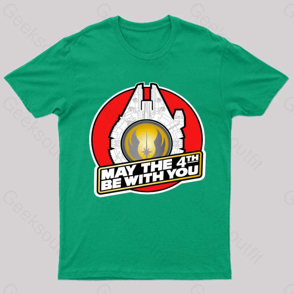 May The 4Th Be With Nerd T-Shirt Green / S