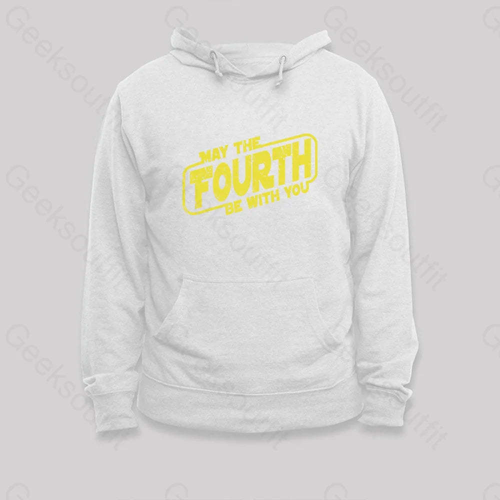 May The Fourth Be With You Hoodie White / S