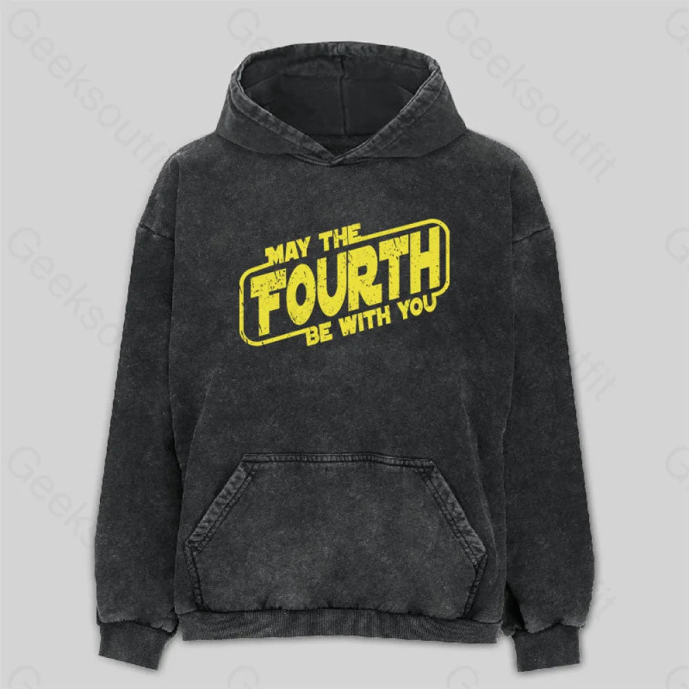 May The Fourth Be With You Washed Hoodie M