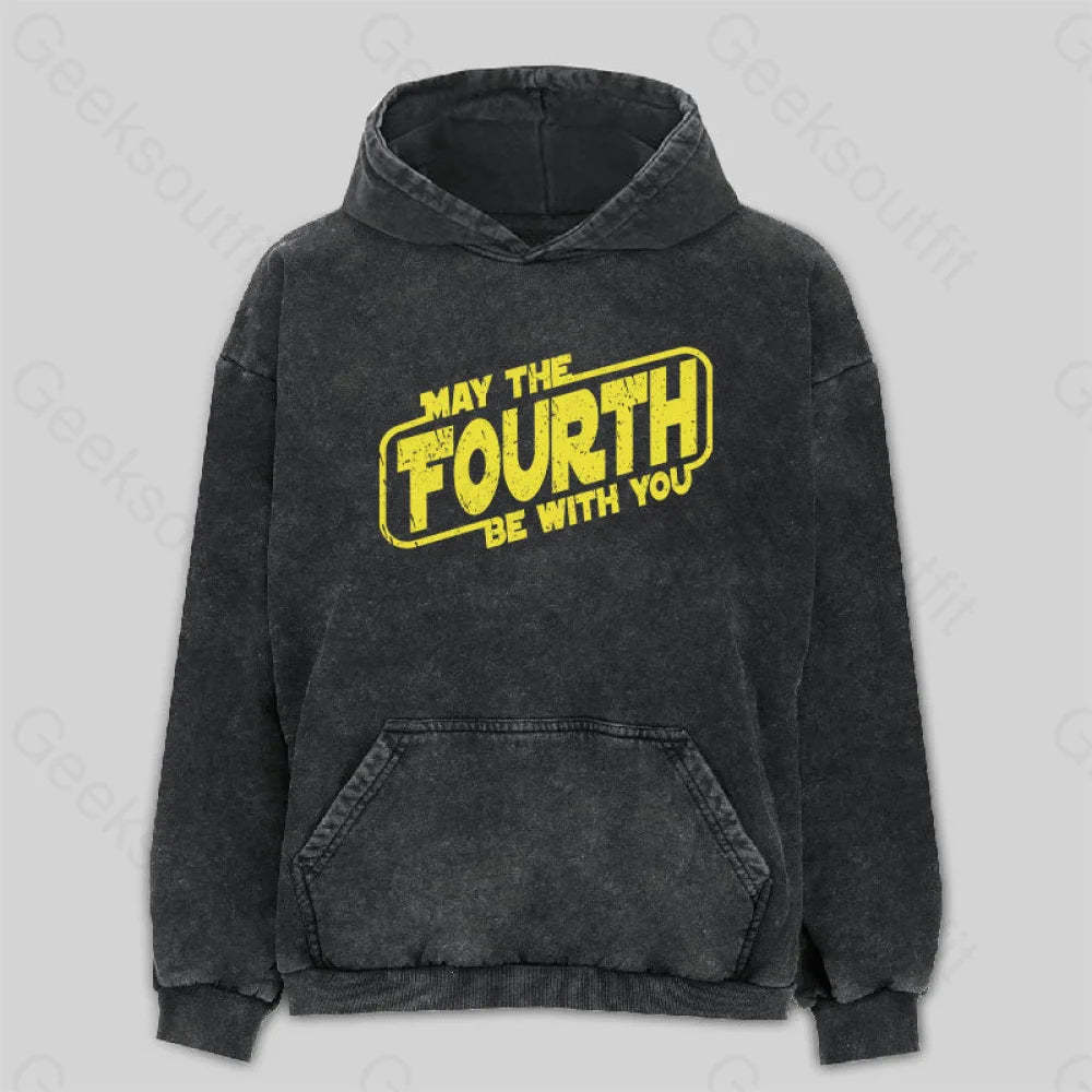 May The Fourth Be With You Washed Hoodie M