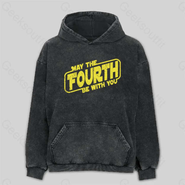 May The Fourth Be With You Washed Hoodie M