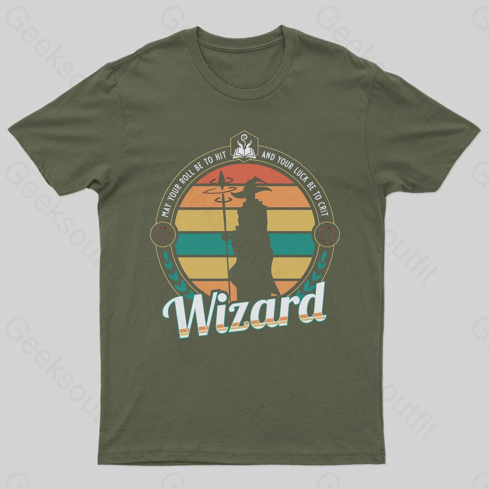 May You Roll Be To Hit Nerd T-Shirt Army Green / S
