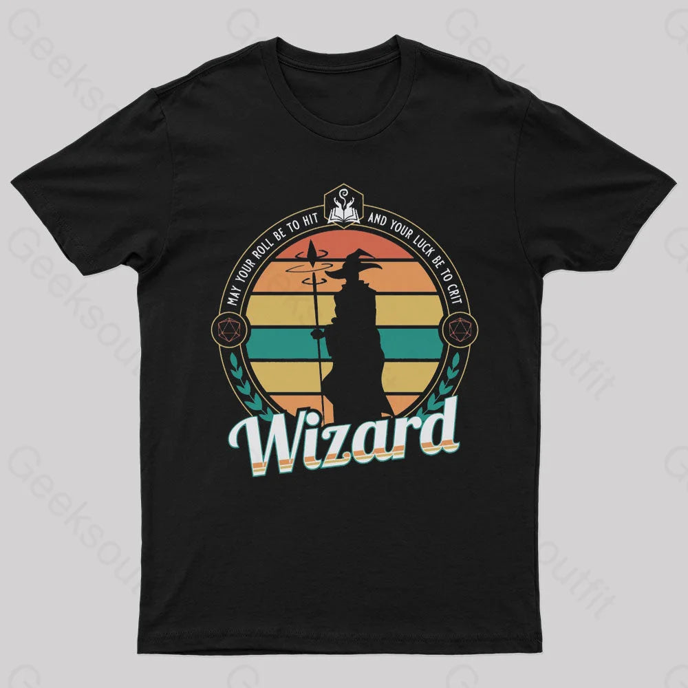 May You Roll Be To Hit Nerd T-Shirt Black / S