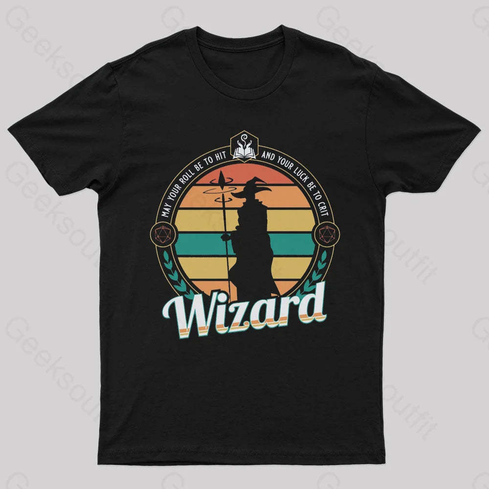 May You Roll Be To Hit Nerd T-Shirt Black / S