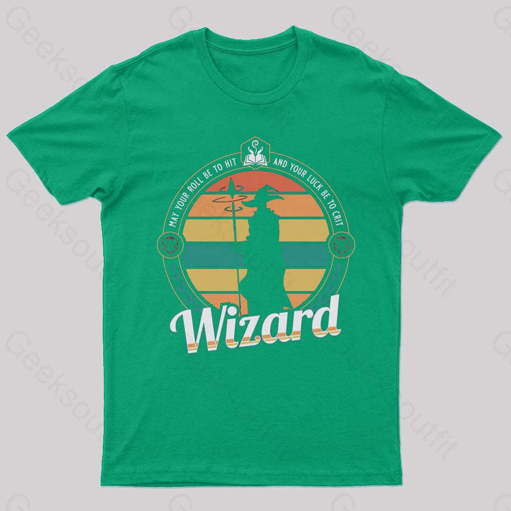 May You Roll Be To Hit Nerd T-Shirt Green / S