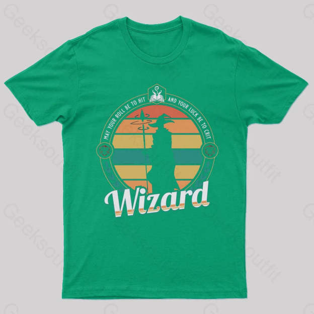 May You Roll Be To Hit Nerd T-Shirt Green / S