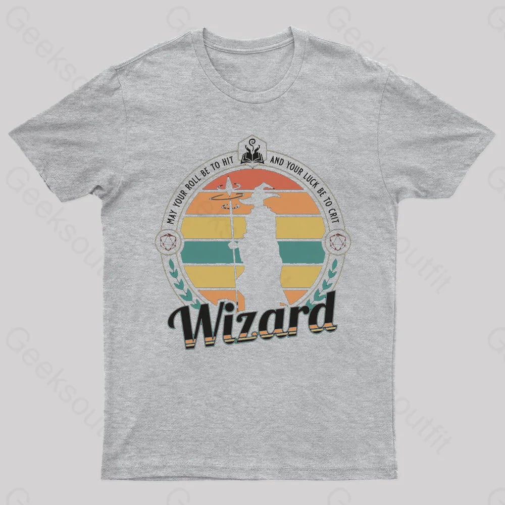 May You Roll Be To Hit Nerd T-Shirt Grey / S