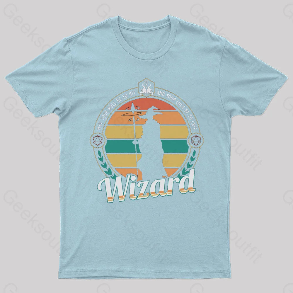 May You Roll Be To Hit Nerd T-Shirt Light Blue / S