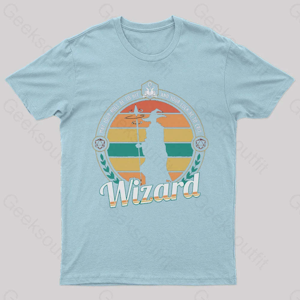 May You Roll Be To Hit Nerd T-Shirt Light Blue / S