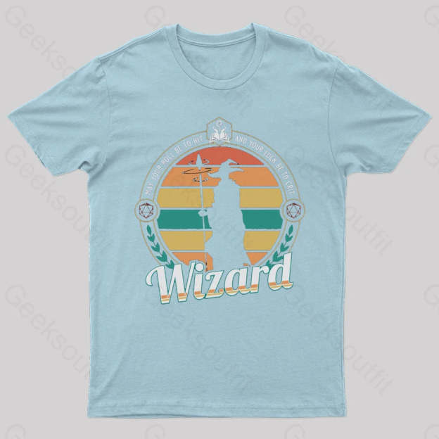 May You Roll Be To Hit Nerd T-Shirt Light Blue / S
