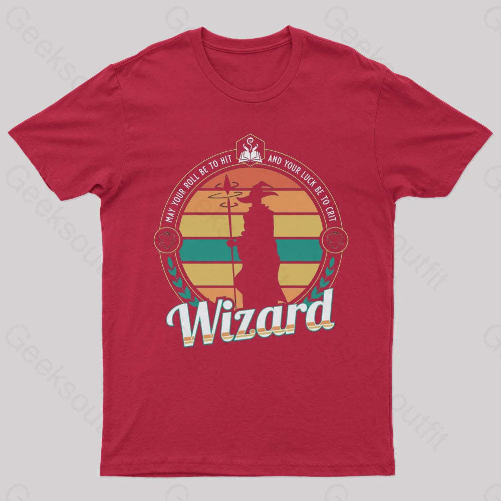 May You Roll Be To Hit Nerd T-Shirt Red / S