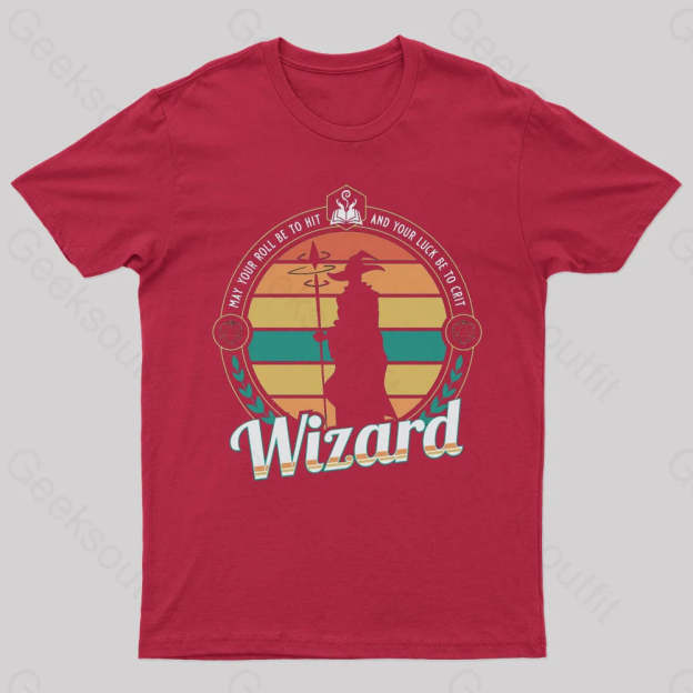 May You Roll Be To Hit Nerd T-Shirt Red / S