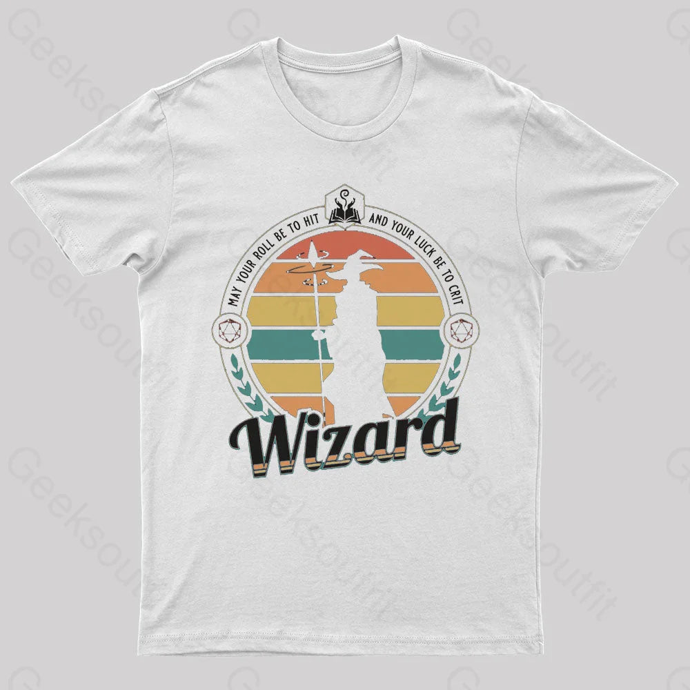 May You Roll Be To Hit Nerd T-Shirt White / S