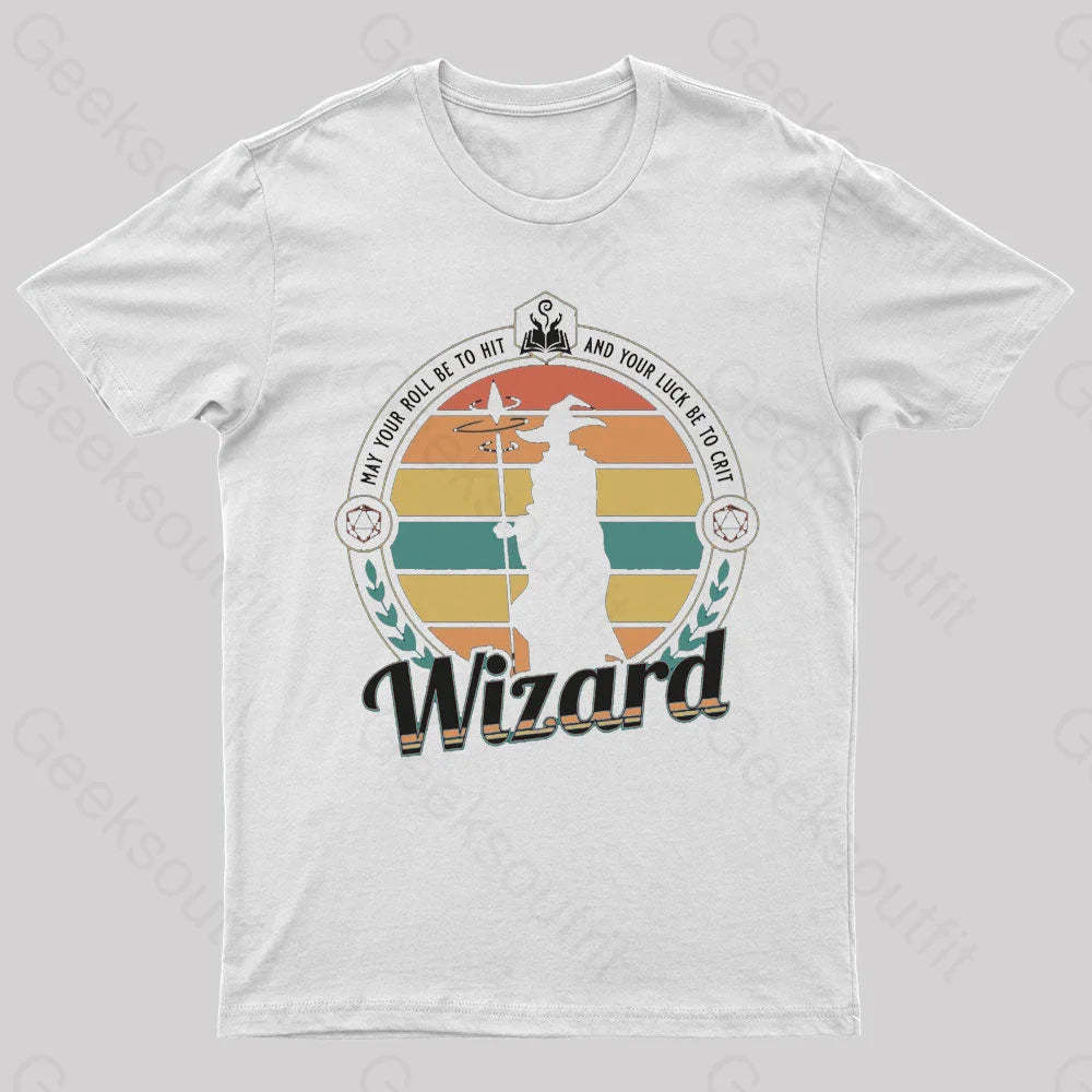 May You Roll Be To Hit Nerd T-Shirt White / S