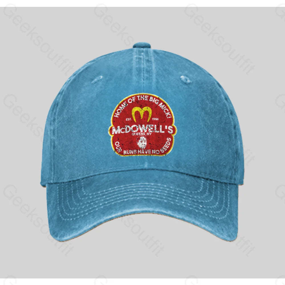 Mcdowel Washed Vintage Baseball Cap Blue