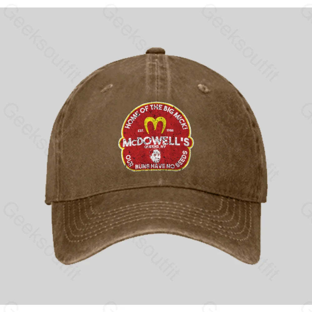 Mcdowel Washed Vintage Baseball Cap Natural