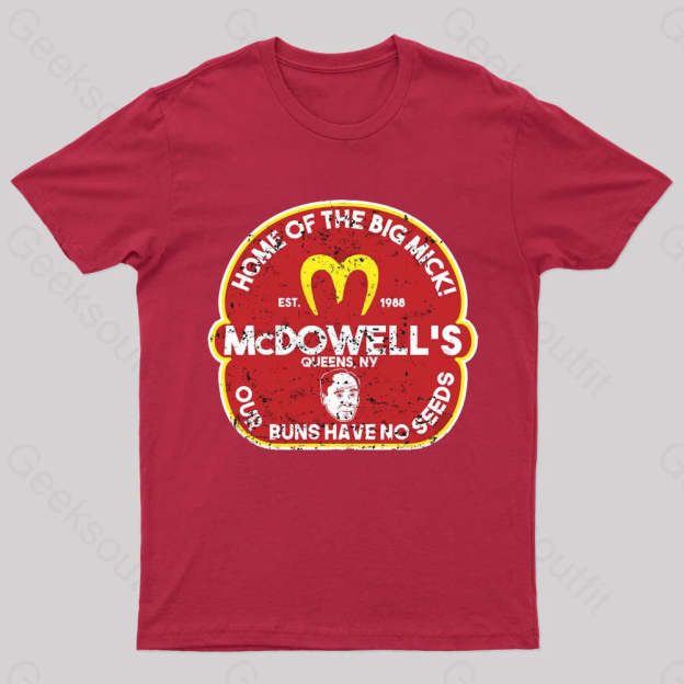 Mcdowell Nerd T-Shirt Red / S