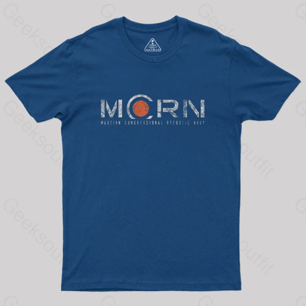 Mcrn - Martian Congressional Republic Geek T-Shirt Navy / S