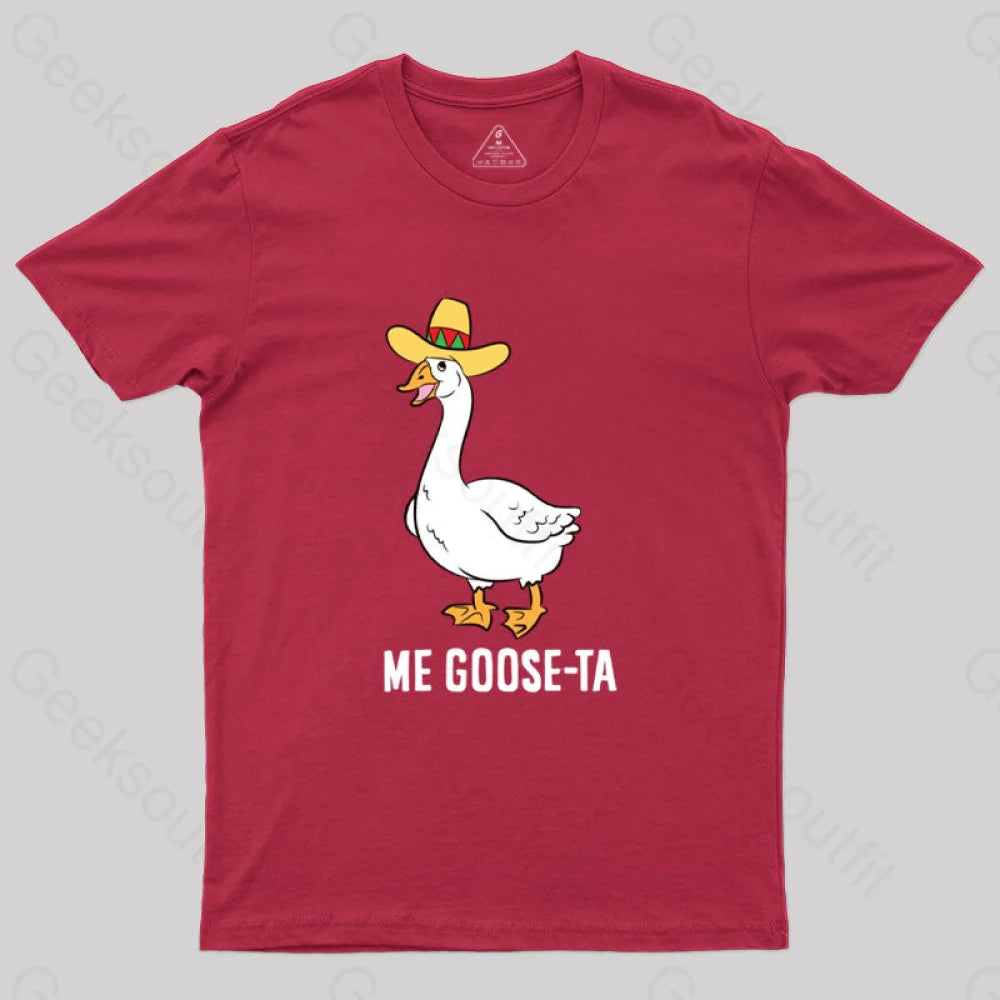 Me Goose Ta T-Shirt Red / S