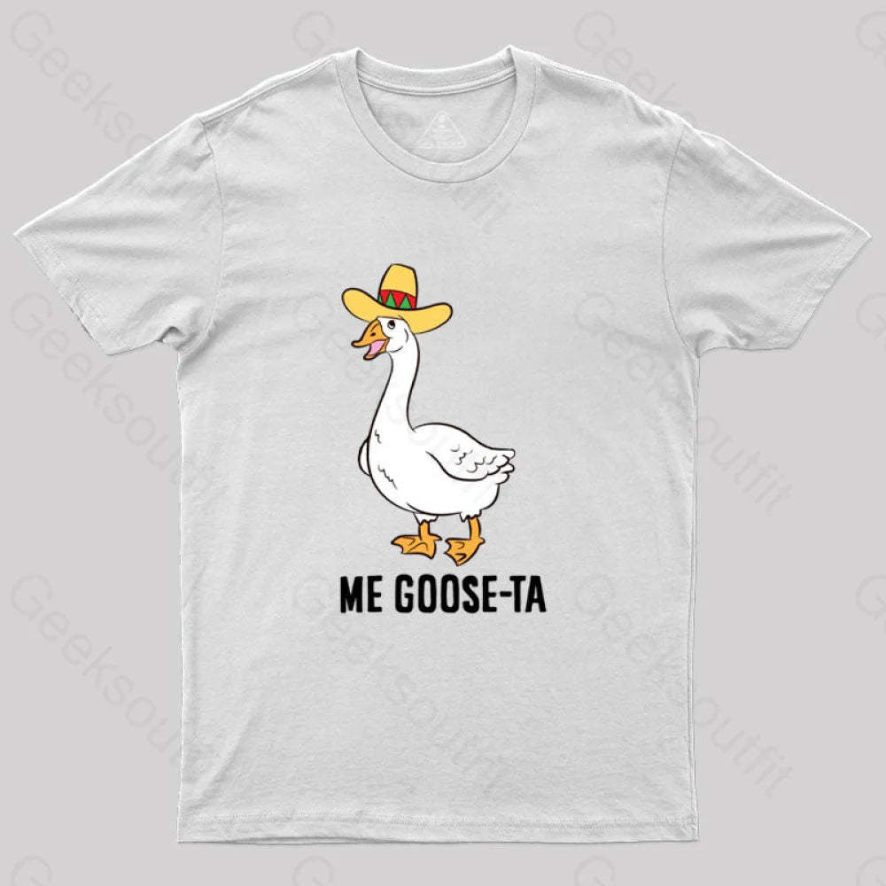 Me Goose Ta T-Shirt White / S
