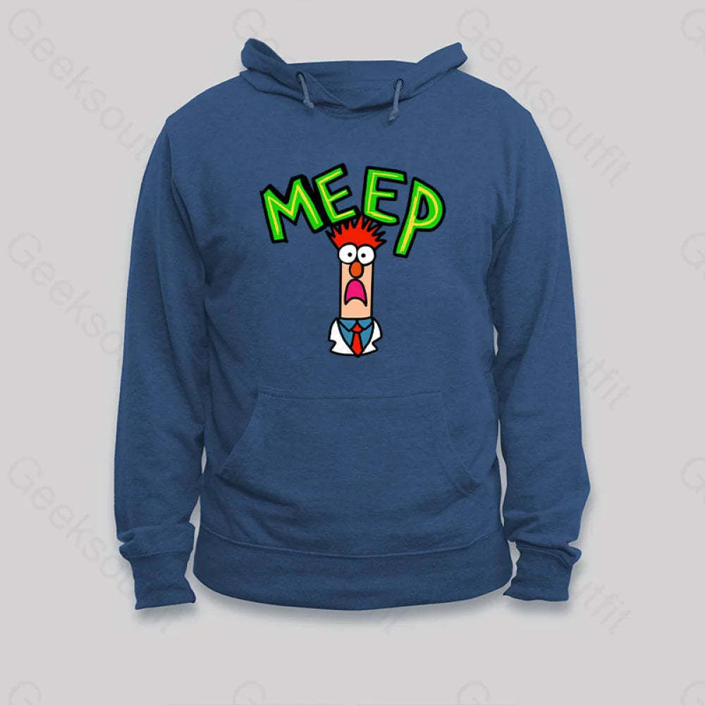 Meep Muppet Beaker Hoodie Dark Blue / S