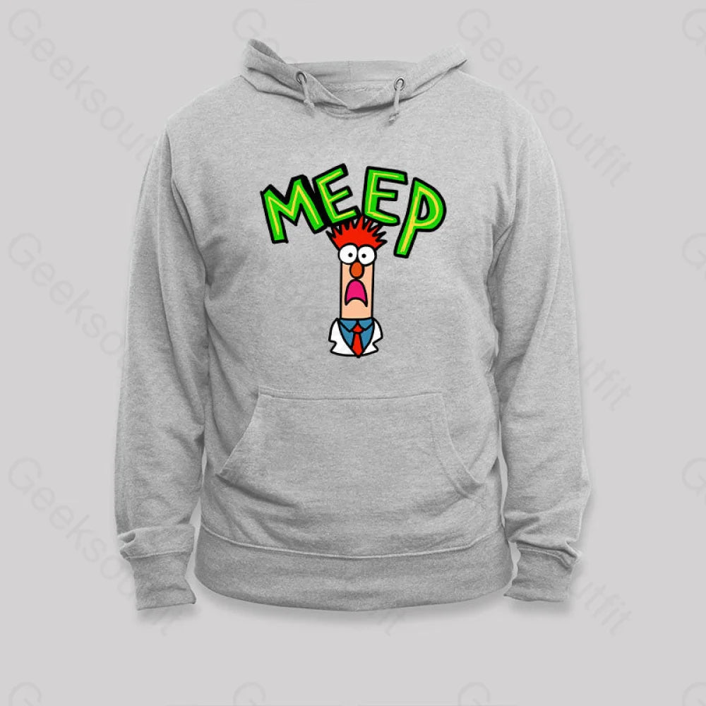 Meep Muppet Beaker Hoodie Grey / S