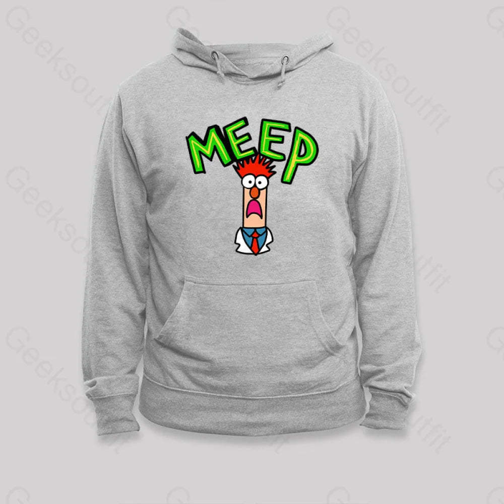 Meep Muppet Beaker Hoodie Grey / S