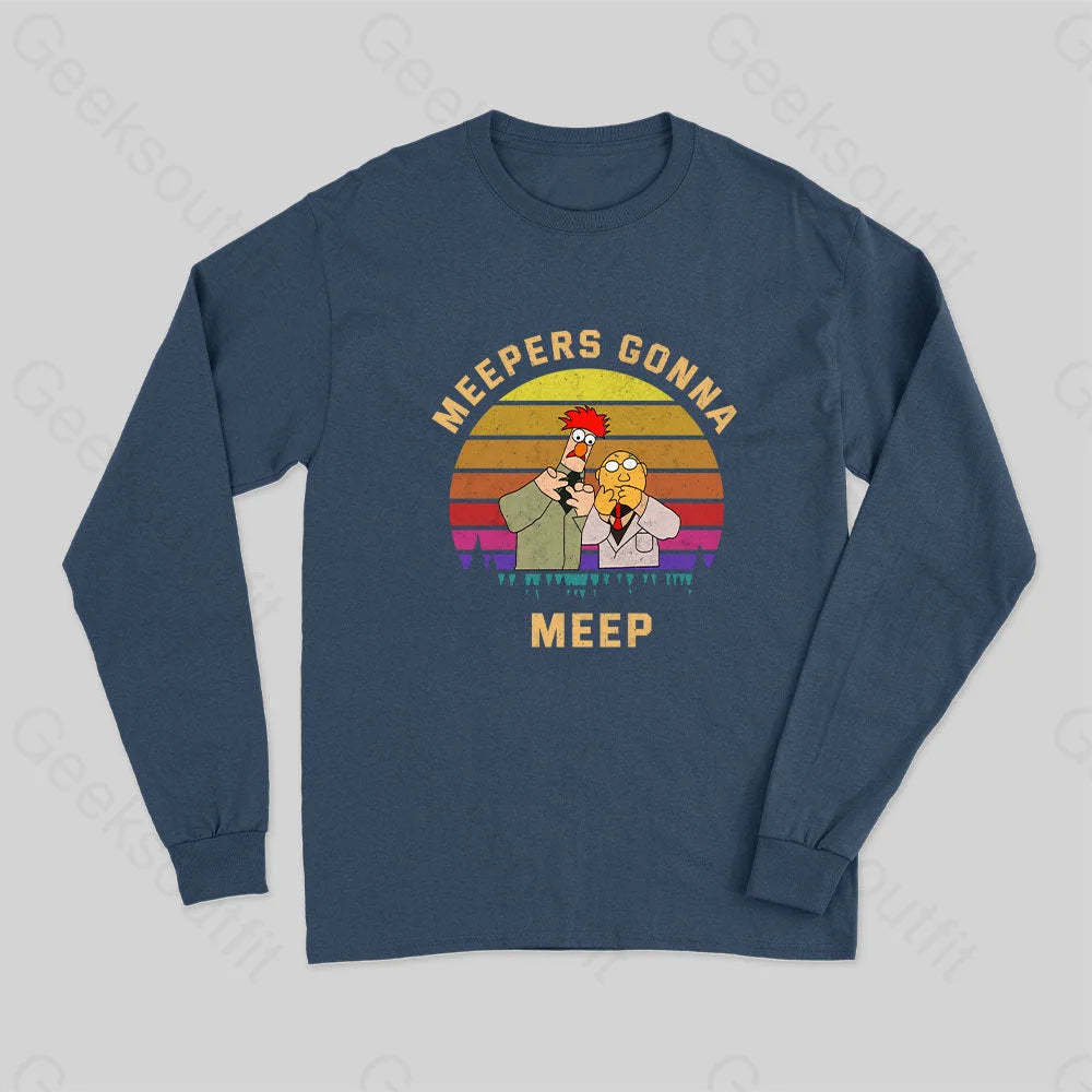 Meepers Gonna Meep Long Sleeve T-Shirt Navy / S
