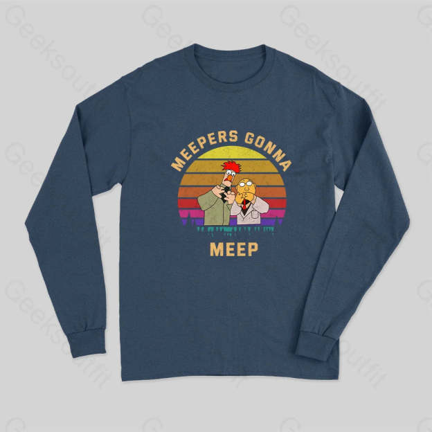 Meepers Gonna Meep Long Sleeve T-Shirt Navy / S