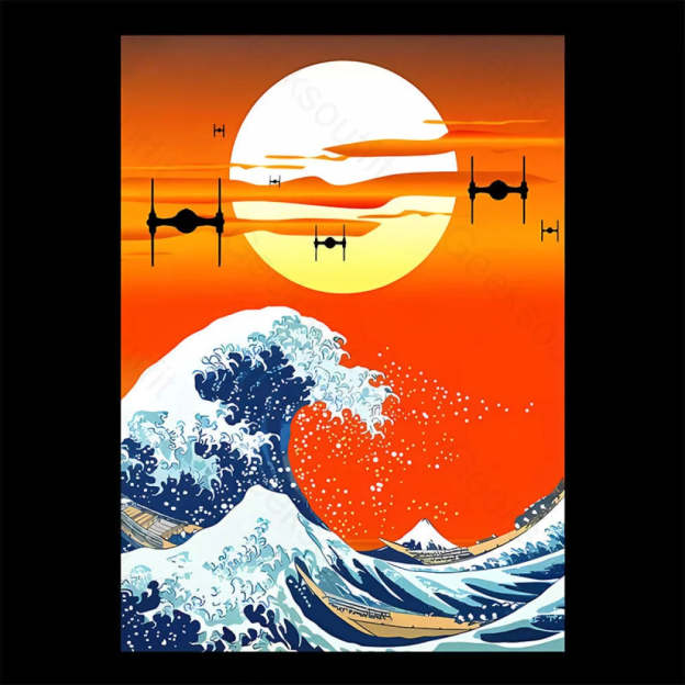 Meets Hokusai T-Shirt