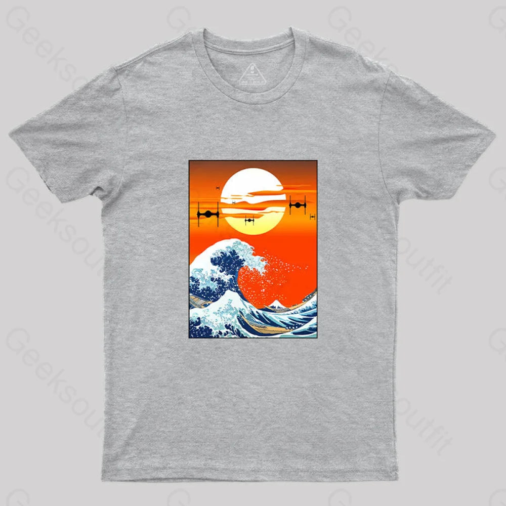Meets Hokusai T-Shirt Grey / S