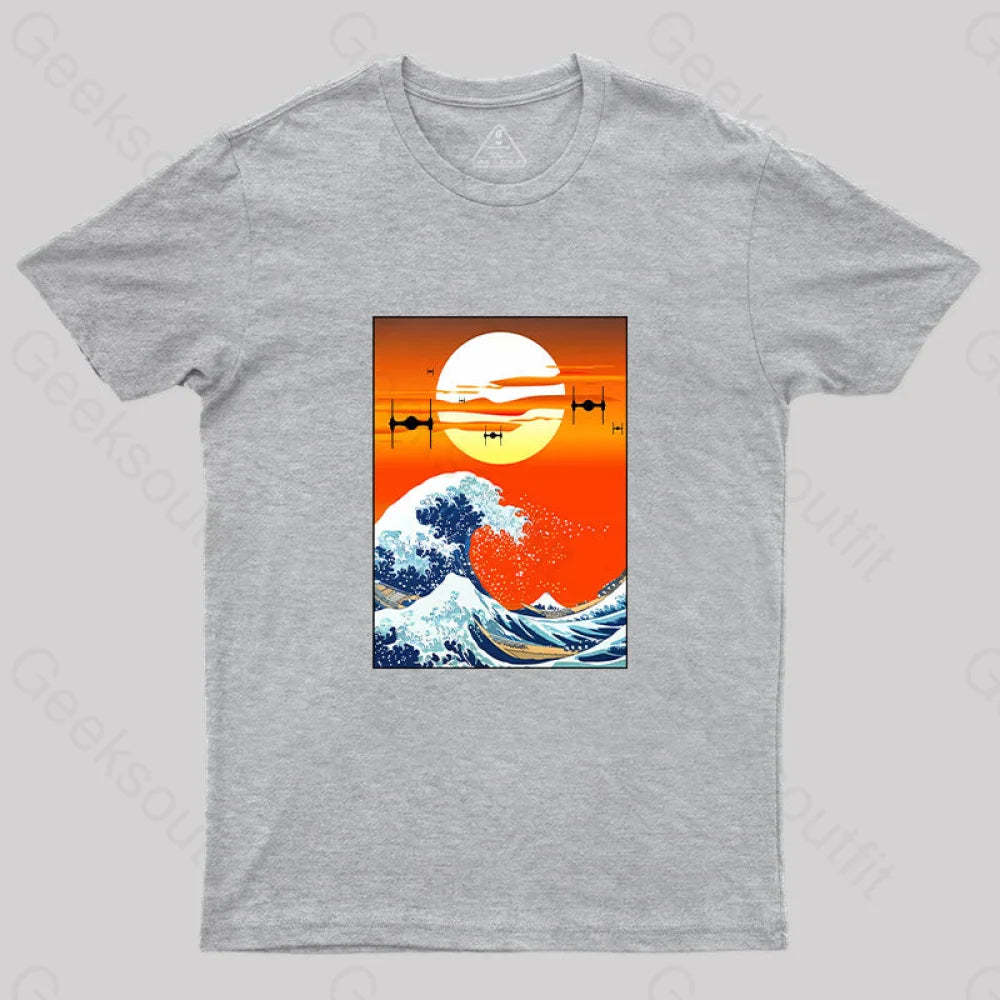 Meets Hokusai T-Shirt Grey / S